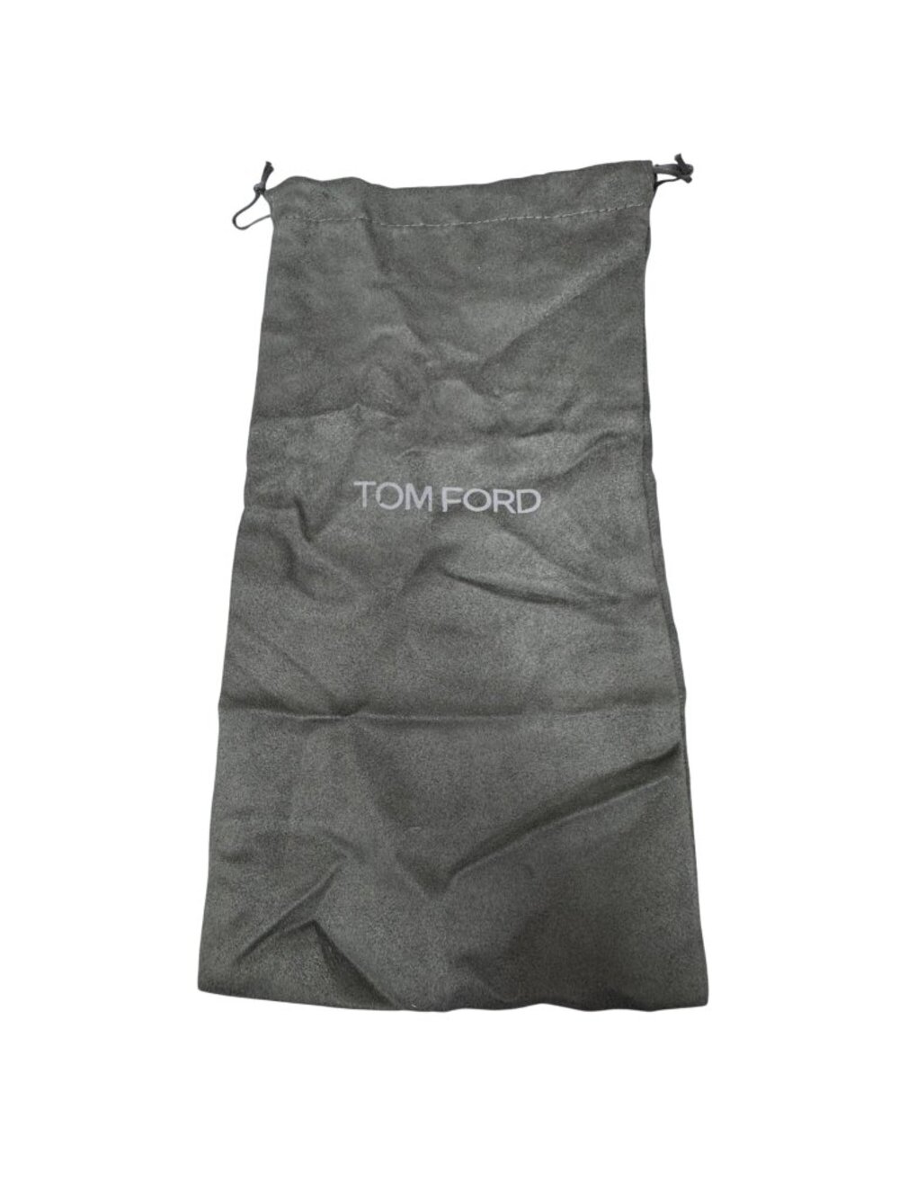 Tom Ford Gray Drawstring Dust Bag 14" X 7" For Accessories Purse Belt Storage